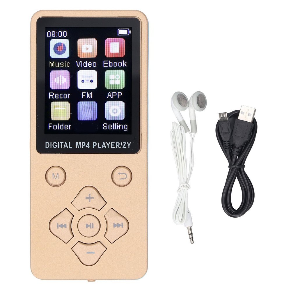 64GB MP3 Player & MP4 Player,Music Player with Bluetooth 5.0,1.8in Color Screen HiFi Portable Digital Music Player Built in Speaker,Supports Expanded Up to 128GB(Not Included)