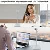 AceTaken White Webcam Stand for Logitech Brio 500,StreamCam,Lenovo,Elgato Neo Webcams view 2