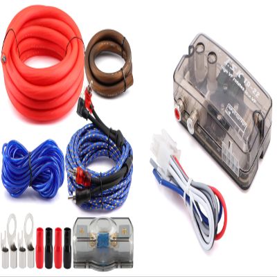 0 Gauge Car Amp Wiring Kit,Car Stereo Audio Speak Delay Signal Hi-Low Converter