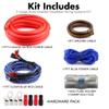0 Gauge Car Amp Wiring Kit,Car Stereo Audio Speak Delay Signal Hi-Low Converter view 4