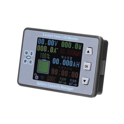 Battery Capacity Tester, 2.4 inches Battery Load Tester Load Tester Color LCD Voltmeter (Without Cover)