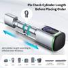 Dioche Fingerprint Door Lock, Smart Door Knob Support App, Fingerprint, Mechanical Key and Ic Card Unlocking Methods Door Lock Biometric Door Knobs with Semi Condictor Fingerprint Sensor (Silver) view 2