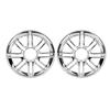 YDLMT Chrome 3D Round Rear Speaker Trim Grills Fairing Covers Fit for Harley Electra Glide FLHTCU/L FLHTCLTC 2014-2023, Road Glide Ultra FLHTK/L 2016-2019 view 2