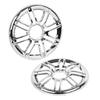 YDLMT Chrome 3D Round Rear Speaker Trim Grills Fairing Covers Fit for Harley Electra Glide FLHTCU/L FLHTCLTC 2014-2023, Road Glide Ultra FLHTK/L 2016-2019 view 3