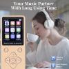 16GB Music Player,Mp3 Player with Bluetooth 5.0 and 1.8 Color Screen Digital Audio Players,HiFi Sound Music Player,Premium Audio Experience for Music Enthusiasts (Gold) view 2