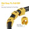 10Pcs Cable Identification Wire, 0-9 Number Tube Flexible PVC Concave Cable Wire Markers Label Tag Coded Clip on Oil Proof Clear Markings Cord Cables Marker 4m view 3
