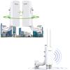 Wireless Bridge, 3KM 5.8G Point to Point Outdoor CPE, Long Range WiFi Bridges for PtP/PtMP +Adalov Outdoor Wi-Fi Access Point with Bracket Mount, 1200Mbps Long Range WiFi Extender, Dual Band view 1