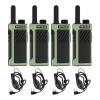 Retevis RB66P Walkie Talkies for Adult, Fast Charging, Flashlight, Walkie Talkies with Earpiece, 1500mAh, USB-C, Fluorescent Design, Portable FRS Two Way Radios for Work Camping Hiking(4 Pack) view 1