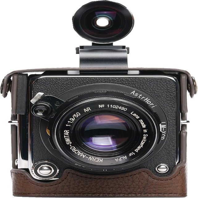 BMAOLLONGB 907X CFV 100C Case, Handmade Genuine Real Leather Half Camera Case Bag Cover for Hasselblad 907X CFV 100C 50C Camera (Coffee)