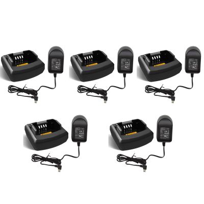 5 Pack CP110 Rapid Charger RLN6332A for Motorola RDU4100 RDM2070D RDV5100 RDU2020 RDU2080D RDV2020 RDV2080D RDM2080 RDU4160D Walkie Talkie Charger RLN6175 RLN6304