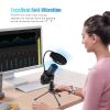Microphone, Professional Directional Condenser USB Microphone Mic with Anti Spray and Anti Vibration Integrated Frame + Desktop Small Tripod for Computers, Mobile Phones view 4