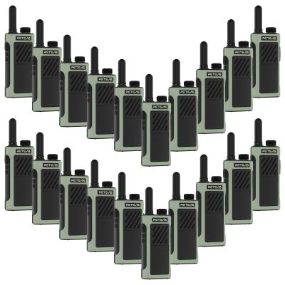 Retevis RB66P Fast Charging 2 Way Radio, Commercial Walkie Talkies,1500mAh Battery,USB-C Charging,Two Way Radio Long Range for School Nursing Home (20 Pack)