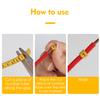 10Pcs Cable Identification Wire, 2.5m 0 to 9 Concave Number Tube Coded Clip on PVC Oil Proof Clear Marking Yellow Label Tag for Electronics Computers view 3