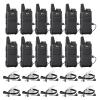 12 Pack TIDRADIO TD-M8s 2 Way Radio Walkie Talkies Rechargeable Two Way Radio with Earpiece Walkie Talkies for Adults School Church Restaurant Business Office view 1