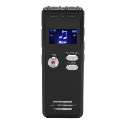 Dioche Digital Voicerecorder, HD 3072 KBPS Reduction Mp3-recorder 4552 Hours of Working Time USB Rechargeable with Display for Lectures Discussions (16GB)