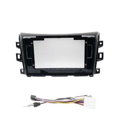 10.1Inch Car Radio Fascia For Nissan NP300 Navara Frontier Stereo DVD Player Installation Trim Head Unit Panel Audio Frame Bezel(10.1 inch an cord)