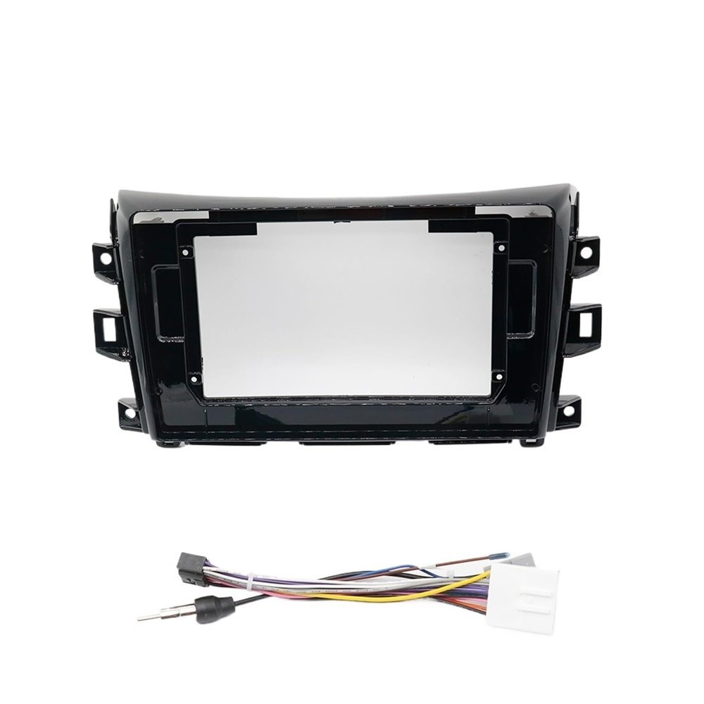 10.1Inch Car Radio Fascia For Nissan NP300 Navara Frontier Stereo DVD Player Installation Trim Head Unit Panel Audio Frame Bezel(10.1 inch an cord)