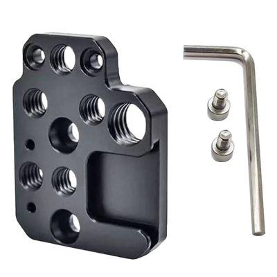 ALINUOYQ Cold Shoe Mount Adapter Compatible with DJI Ronin RS3/RS2/RSC2/SC/S Gimbal Stab, Cold Shoe Bracket with 1/4 3/8 Thread for Camera Cage Flash LED Monitor Microphone