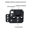 ALINUOYQ Cold Shoe Mount Adapter Compatible with DJI Ronin RS3/RS2/RSC2/SC/S Gimbal Stab, Cold Shoe Bracket with 1/4 3/8 Thread for Camera Cage Flash LED Monitor Microphone view 2