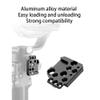 ALINUOYQ Cold Shoe Mount Adapter Compatible with DJI Ronin RS3/RS2/RSC2/SC/S Gimbal Stab, Cold Shoe Bracket with 1/4 3/8 Thread for Camera Cage Flash LED Monitor Microphone view 4