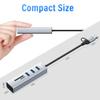 3-Port USB C 3.0 Hub Splitter with USB A Adapter, SD/TF OTG Card Reader, Portable 5 in 1 Multi Ports USB Expander for PC, Laptop, MacBook, Xbox, Flash Drive, HDD, Console,Camera view 2