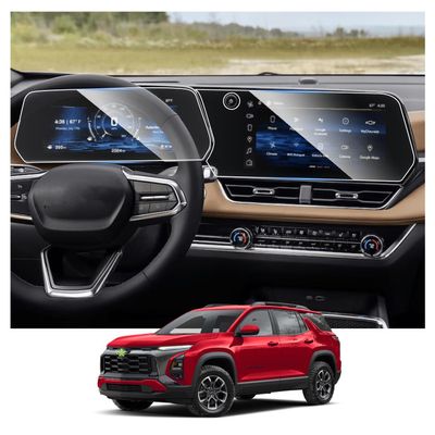 2025 2026 Equinox Screen Protector for 2026 Chevy Equinox 11" Dashboard & 11.3" GPS Display Touch,9HD Anti-glare Scratch Tempered Glass Compatible with 2025 2026 Chevy Equinox LT/RS/ACTIV Accessories