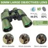 15x50 HD Binoculars for Adults High Powered - Large View Compact Binoculars with Low Light Vision, Waterproof Hunting for Bird Watching, Hiking Essentials with Carrying Case Bag view 3