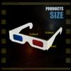 CHTUGEM 15 Pcs 3D Paper Glasses, Red and Blue Anaglyph Cardboard Glasses with White Frame for Movies, TV, and Films view 2