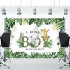 15x8ft Jungle Safari Baby Shower Backdrop for Boy Jungle Greenery Animals Baby Shower Decorations Photo Backdrop Banner Safari Boy's Wild Party Supplies Photo Props Baby Shower Photoshoot Banner view 3