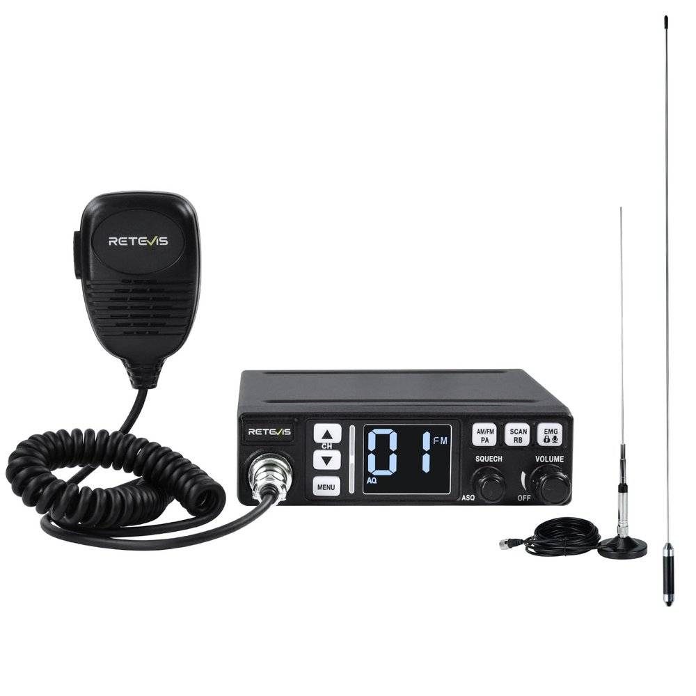 Retevis MB3 40-Channel AM/FM CB Radio Kit with Antenna, CB Radio for Truck