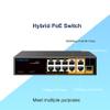 11 Port AI PoE Switch with 2 Uplink Network Switch Ethernet Switch PoE++ Port 802.3af/at/bt Compliant Durable Metal with 120W High Power Unmanaged Plug and Play view 3