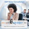 Herloreen Wireless Bluetooth Headset for Work with Built-in Microphone Charging Case Call Noise Canceling Mic for PC Computer, Laptop, Cell Phones, Remote Work, Call Center, Trucker Work, Business view 2