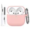 AhaStyle AirPods 4 Case Cover (2024) with Cleaning Kit Soft Silicone Shockproof Cover Skin for Apple AirPods 4th Gen Support USB-C & Wireless Charging view 1