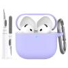 AhaStyle AirPods 4 Case Cover (2024) with Cleaning Kit Soft Silicone Shockproof Cover Skin for Apple AirPods 4th Gen Support USB-C & Wireless Charging view 1