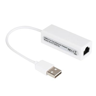 Portable USB 2.0 to RJ45 Network Card 10/100Mbps RJ45 Wired Ethernet LAN Adapter for PC Laptop Windows XP 7 8 Office Computer