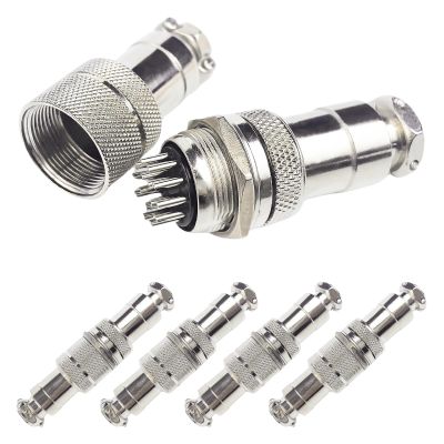 GX20, 15-Pin, Inline Cable, Circular Connector, Male & Female, 5 Sets