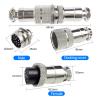 GX20, 15-Pin, Inline Cable, Circular Connector, Male & Female, 5 Sets view 3