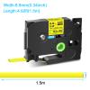 GREENCYCLE 6 Pack Compatible for Brother P-Touch Hse621 Hse-621 Hs-621 Hs621 Heat Shrink Tube Label Tape Hse 8.8mm 0.34" Black on Yellow Label Tape for PTE500 PTE300 PTH300 PTE550W PTP750WVP view 4
