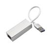 Wired LAN Adapter Aluminum Alloy USB3.0 to RJ45 Gigabit Ethernet USB to Ethernet Converter 10/100/1000Mbps Desktop Network Card(Silver) view 1