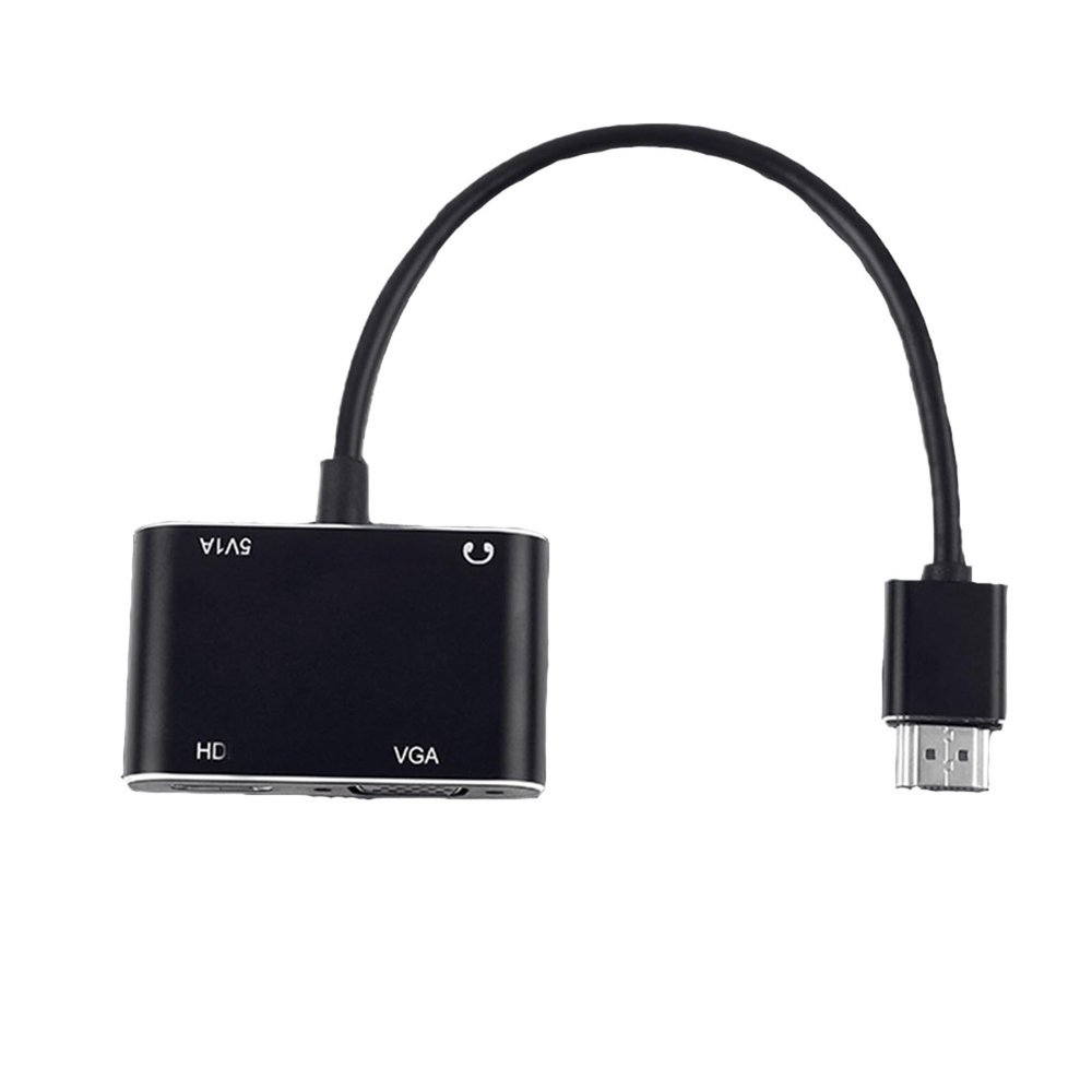 4K*2K HDMI-Compatible to VGA 4K*2K HDMI-Compatible Micro USB 3.5MM Jack Adapter Converter Cable