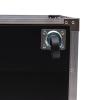 12U Portable Rolling Network Rack, Rolling Server Cabinet Rack with Built-in Handles & Swivel Caster Wheels Open Frame Audio Studio Video Telecom Equipment Rack 220lbs Capacity Black view 3