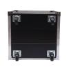 12U Portable Rolling Network Rack, Rolling Server Cabinet Rack with Built-in Handles & Swivel Caster Wheels Open Frame Audio Studio Video Telecom Equipment Rack 220lbs Capacity Black view 4
