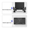 Computer Stand Pc Stand Computer Tower Stand, CPU Stand, Computer CPU Stand Cart with Protective Sides CPU Holder with 4 Caster Wheels Bracket Computer Tower Stand Printer Stand view 3