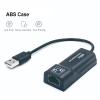 VMXYONV USB2.0 to RJ45 Network Cable OTG Cable Adapter 100Mbps Wired Network Card External Network Card with LED Indicator(Adapter) view 3
