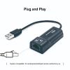 VMXYONV USB2.0 to RJ45 Network Cable OTG Cable Adapter 100Mbps Wired Network Card External Network Card with LED Indicator(Adapter) view 4