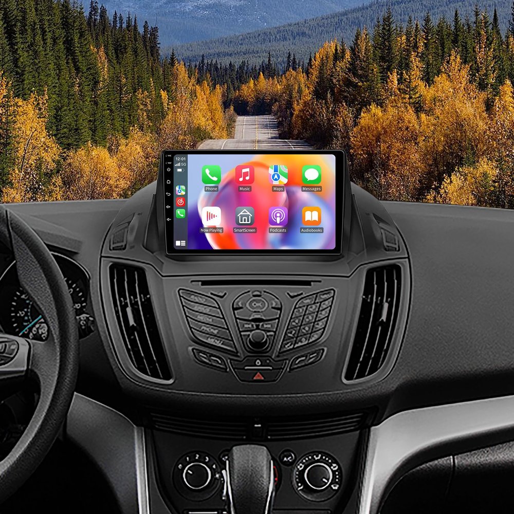 5G-WiFi (4G+32G) Android 13 Car Stereo Radio for Ford Escape 2013-2019, 9.2 Inches IPS HD Touch Screen Car Radio Wireless CarPlay Android Auto, GPS FM/SWC Bluetooth Backup Camera