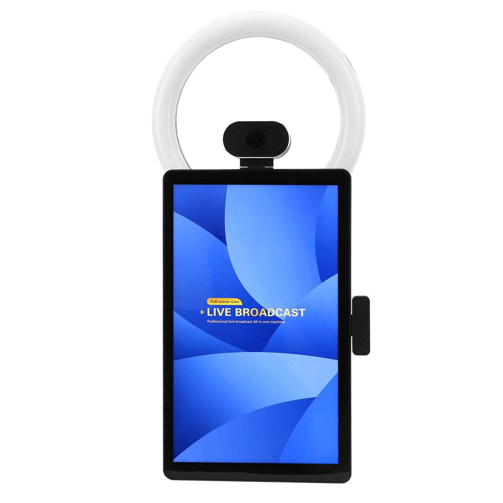 Live Broadcast Machine, 11.0 16GB 256GB Streaming Device for Projection and Background Blur with Fill Light (US Plug)