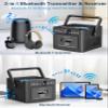 Rechargeable CD Player Boombox Bluetooth Cassette Player Combo + Portable Shortwave Radio view 4