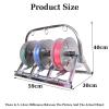 BXKCFYBSQ Foldable Wire Spool Rack,Wiring Spool Dispenser,Bulk Cable Holder,Heavy Duty Spool Storage Holder,for Electrical Industrial Use,220lbs Capacity(59x30x40cm) view 2