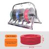BXKCFYBSQ Foldable Wire Spool Rack,Wiring Spool Dispenser,Bulk Cable Holder,Heavy Duty Spool Storage Holder,for Electrical Industrial Use,220lbs Capacity(59x30x40cm) view 4